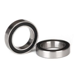 Ball bearings, black rubber sealed (12x18x4mm) (2) [TRX5120A]
