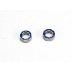 Ball bearings, blue rubber sealed (4x7x2.5mm) (2) [TRX5124]