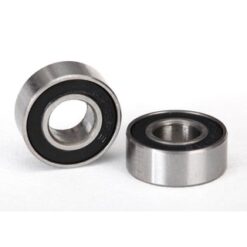 Ball bearings, black rubber sealed (6x13x5mm) (2), TRX5180A [TRX5180A]