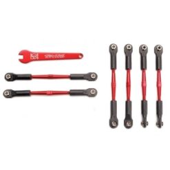 Turnbuckles, aluminum (red-anodized), camber links, 58mm (4) [TRX5539X]