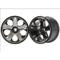 Wheels, All-Star 2.8 (black chrome) (nitro front) (2) [TRX5577A]