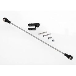 Rudder pushrod, assembled/ servo horn/ 3x18mm BCS (stainless [TRX5741]