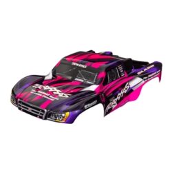 Body, Slash 2WD (also fits Slash VXL & Slash 4X4), pink & purple (painted, decals applied) [TRX5851P]