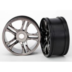 Wheels, split-spoke (black chrome) (rear) (2) [TRX6476]
