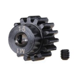 Gear, 15-T pinion (machined) (1.0 metric pitch) (fits 5mm sh, #TRX6487R [TRX6487R]