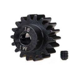 Gear, 18-T pinion (machined) (1.0 metric pitch) (fits 5mm sh, #TRX6491R [TRX6491R]