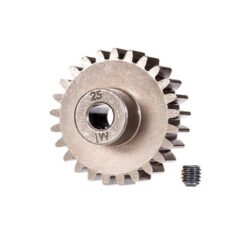 Gear, 25-T pinion (1.0 metric pitch) (fits 5mm shaft)/ set screw (for use only with steel spur gears) [TRX6492X]