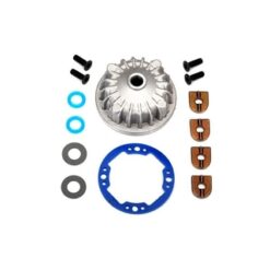 Housing, center differential (aluminum)/x-ring gaskets (2)/ ring gear gasket/ b, [TRX6781]