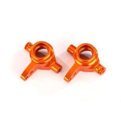 Steering blocks, 6061-T6 aluminum (orange-anodized), left & right [TRX6837A]