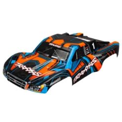 Body, Slash 4X4, orange and blue (painted, decals applied) [TRX6844]