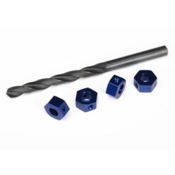 Wheel adaptors, 12mm hex, pins (4)/ drill bit, 0.25 inch [TRX6869]