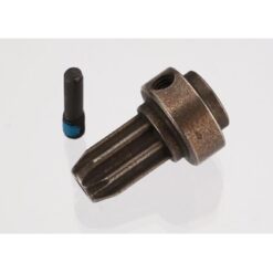 TRAXXAS Drive hub. front. hardened steel (1)/ screw pin (1) [TRX6888X]