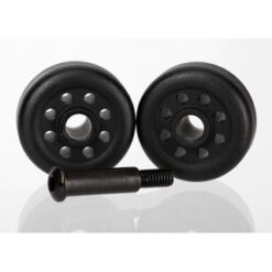 Wheels (2)/ axle (1) (for wheelie bar, #6978) [TRX6977]