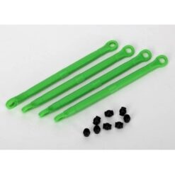 Toe link, front & rear (molded composite) (green) (4)/ hollo [TRX7138G]