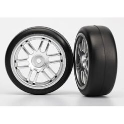 Tires and wheels. assembled. glued (Rally wheels. satin. 1.9 [TRX7376A]