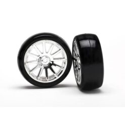 12-Sp Chrm Wheels, Slick Tires Tires & W [TRX7573]