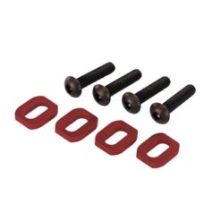 Washers motor mound serrated (red-anodized) (4) [TRX7759R]