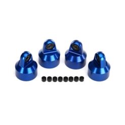 Shock caps, GTX shocks/ springaluminum (blue) (4) spacers(8), TRX7764A [TRX7764A]