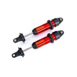 Shocks, GTX, medium (aluminum, red-anodized) (fully assembled w/o springs) (2) [TRX7861R]