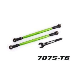Toe links, front (TUBES green-anodized, 6061-T6 aluminum) (2) [TRX7897G]