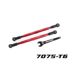 Toe links, front (TUBES red-anodized, 6061-T6 aluminum) (2) [TRX7897R]