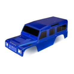 Body. Land Rover Defender. blue (painted)/ decals [TRX8011T]