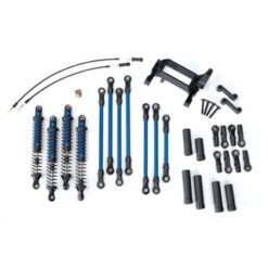 Long Arm Lift Kit, TRX-4, complete (includes blue powder coated links, blue-anod [TRX8140X]