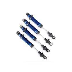 Shocks, GTS, aluminum (blue-anodized) (assembled without springs) (4) (for use w [TRX8160X]