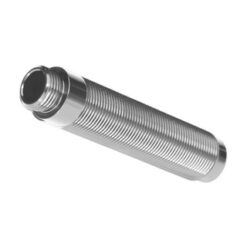 Body, GTS shock, long (silver aluminum) (1) (for use with #8140 TRX-4 Long Arm L [TRX8162]