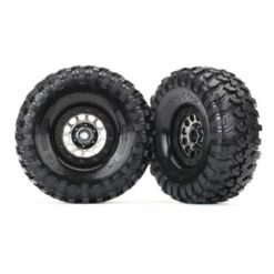 Tires and wheels, assembled (Method 105 black chrome beadlock wheels, Canyon Tra [TRX8174]
