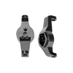 Caster blocks, 6061-T6 aluminum (charcoal gray-anodized), left and right [TRX8232A]