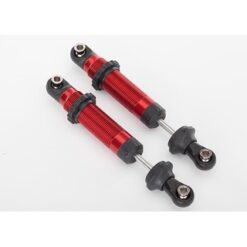 Shocks, GTS, aluminum (red-anodized) (assembled with spring, #TRX8260R [TRX8260R]