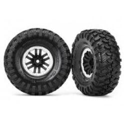 Tires and wheels, assembled, glued (TRX-4 satin beadlock wheels, Canyon Trail 1. [TRX8272X]