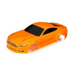 Body, Ford Mustang, orange (painted, decals applied) [TRX8312T]