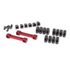 Mounts, suspension arms, aluminum (red-anodized) (front & re, #TRX8334R [TRX8334R]