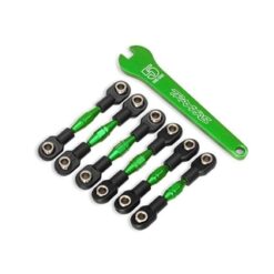 Turnbuckles, aluminum (green-anodized), camber links, 32mm (front) (2)/ camber l [TRX8341G]
