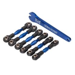 Turnbuckles, aluminum (blue-anodized), camber links, 32mm (front) (2)/ camber li [TRX8341X]