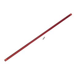 Driveshaft, center, aluminum / pin, red, #TRX8355R [TRX8355R]