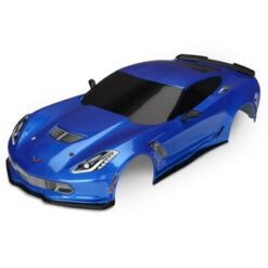 Body, Chevrolet Corvette Z06, blue (painted, decals applied) [TRX8386X]