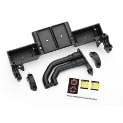 Chassis tray/ driveshaft clamps/ fuel filler (black) [TRX8420]