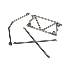Tube chassis, center support/ cage top/ rear cage support (satin black chrome-pl [TRX8433X]