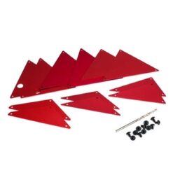Tube chassis, inner panels, aluminum (red-anodized) (front (2)/ wheel well (4)/ [TRX8434R]