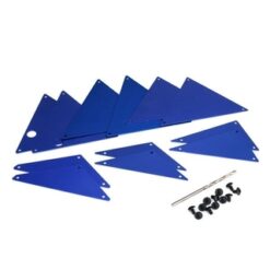Tube chassis, inner panels, aluminum (blue-anodized) (front (2)/ wheel well (4)/ [TRX8434X]
