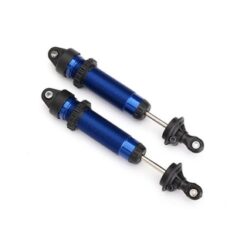 Shocks, GTR, 134mm, aluminum (blue-anodized) (fully assembled w/o springs) (fro [TRX8450X]