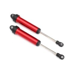 Shocks, GTR, 134mm, aluminum (red-anodized) (fully assembled w/o springs) (front [TRX8451R]