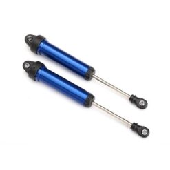 Shocks, GTR, 134mm, aluminum (blue-anodized) (fully assembled w/o springs) (fron [TRX8451X]