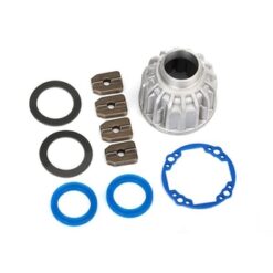 Carrier, differential, aluminum (front or center)/ x-ring gaskets (2), ring gear [TRX8581X]