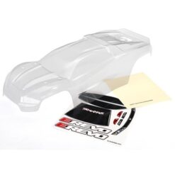 Body, E-Revo (clear, requires painting)/window, grill, lights decal sheet [TRX8611]