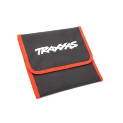 Tool pouch, red (custom embroidered with Traxxas logo) [TRX8725]