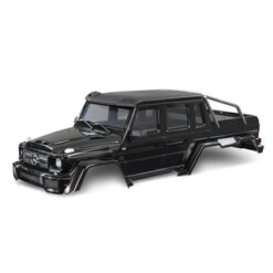 Body, Mercedes-Benz G 63, complete (gloss black metallic) (includes grille, side [TRX8825R]